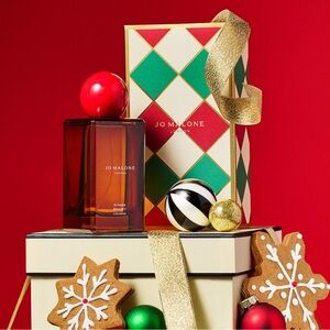 Jo Malone Festive Ginger Biscuit Cologne with Red and Gold Accents